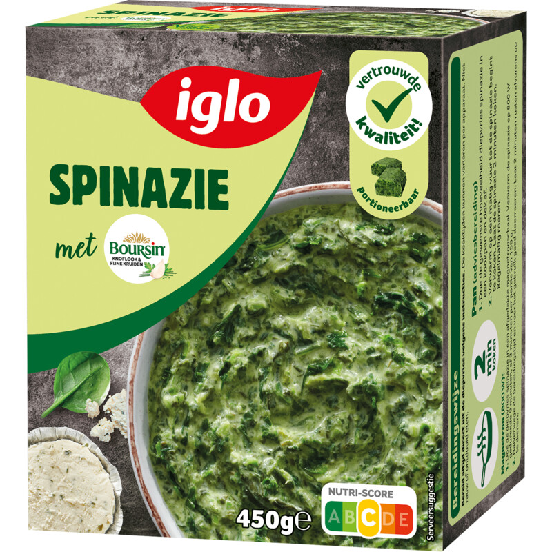 Iglo Spinazie met boursin