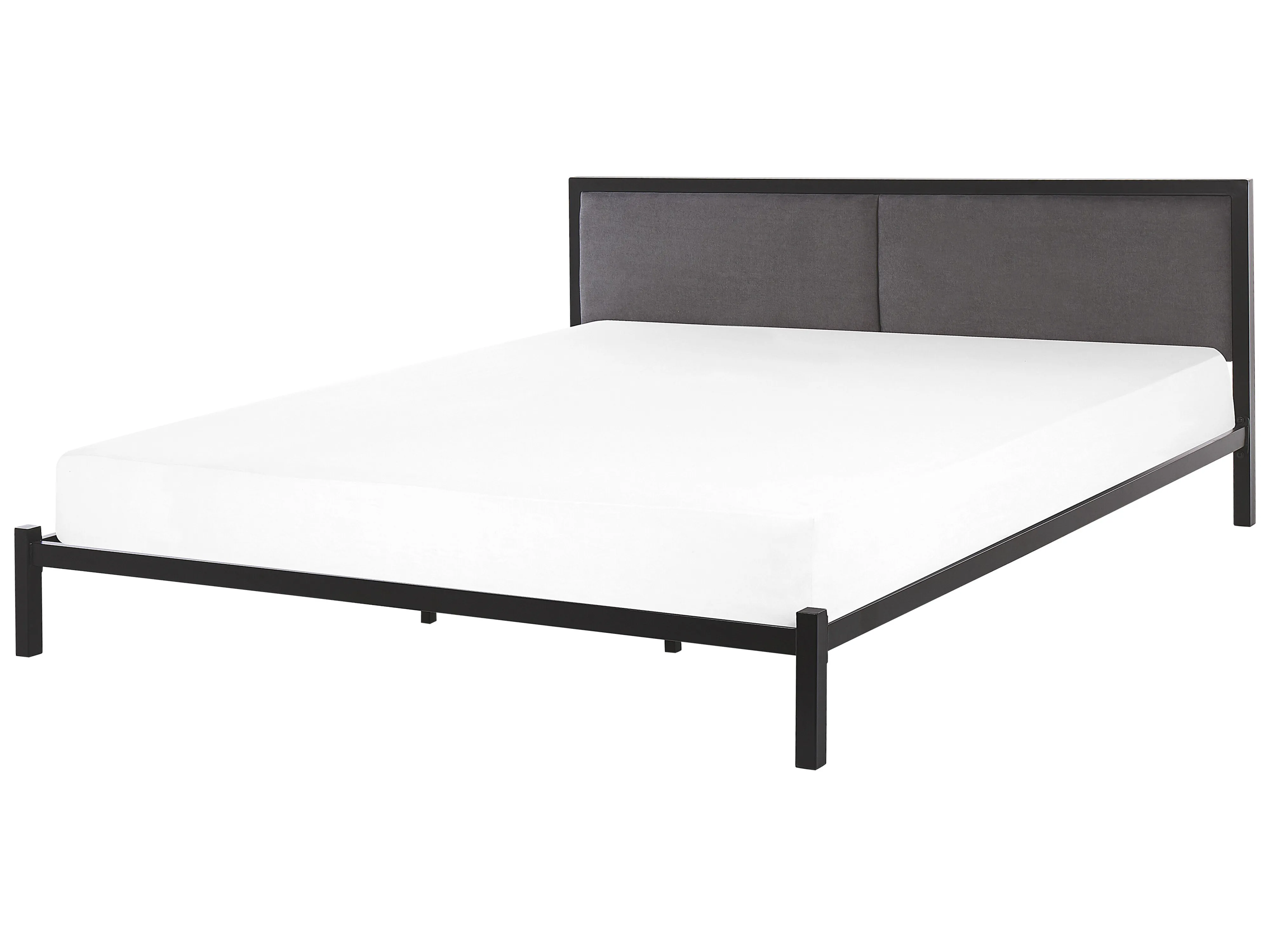 Bed Metaal CLAMART 180 x 200 cm Grijs