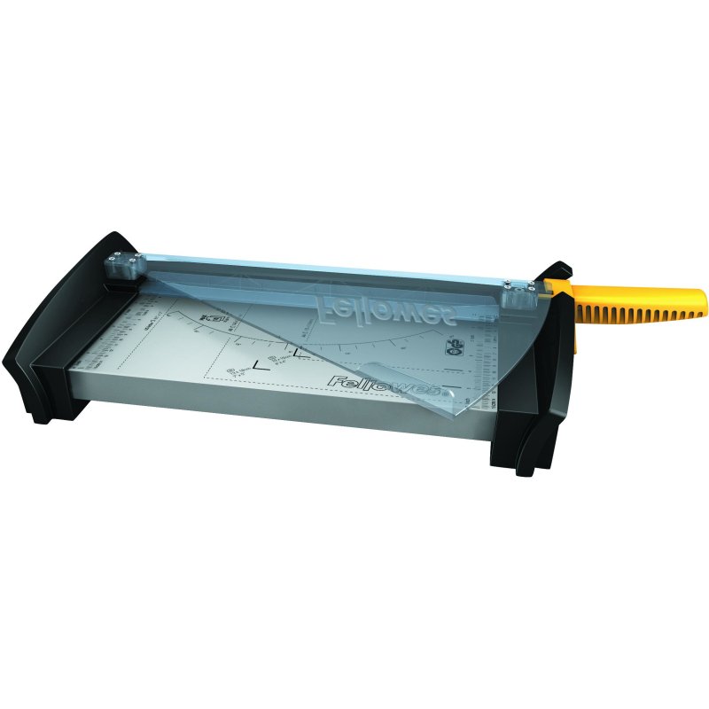 Cisaille fellowes fusion a4 capacité coupe 10f presse manuelle protection safecut coupe rabattable 550x210x65omm