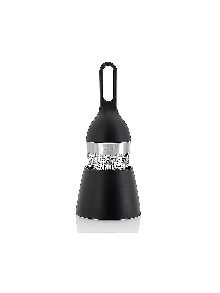 AD HOC Schwimmender Teefilter Floatea Fusion Edelstahl Schwarz 12,4cm silber