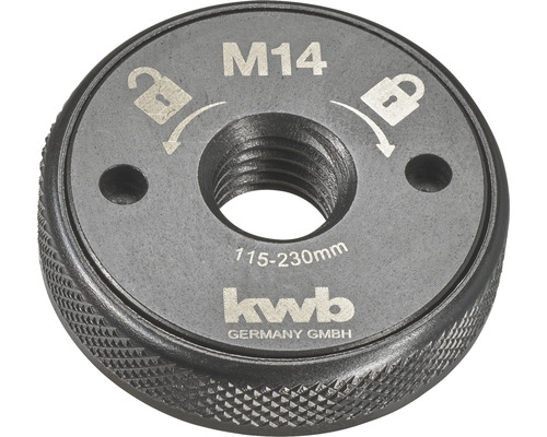 Snelspanmoer M14 KWB voor haakse slijpers 115-230mm