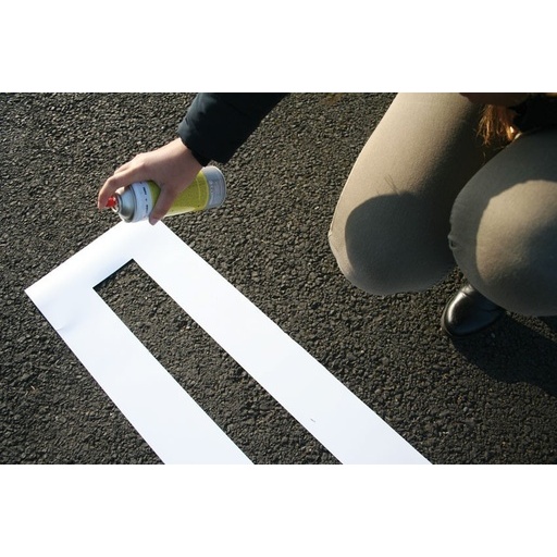 Pochoir pour marquage au sol spécial lignes droites - PVC souple