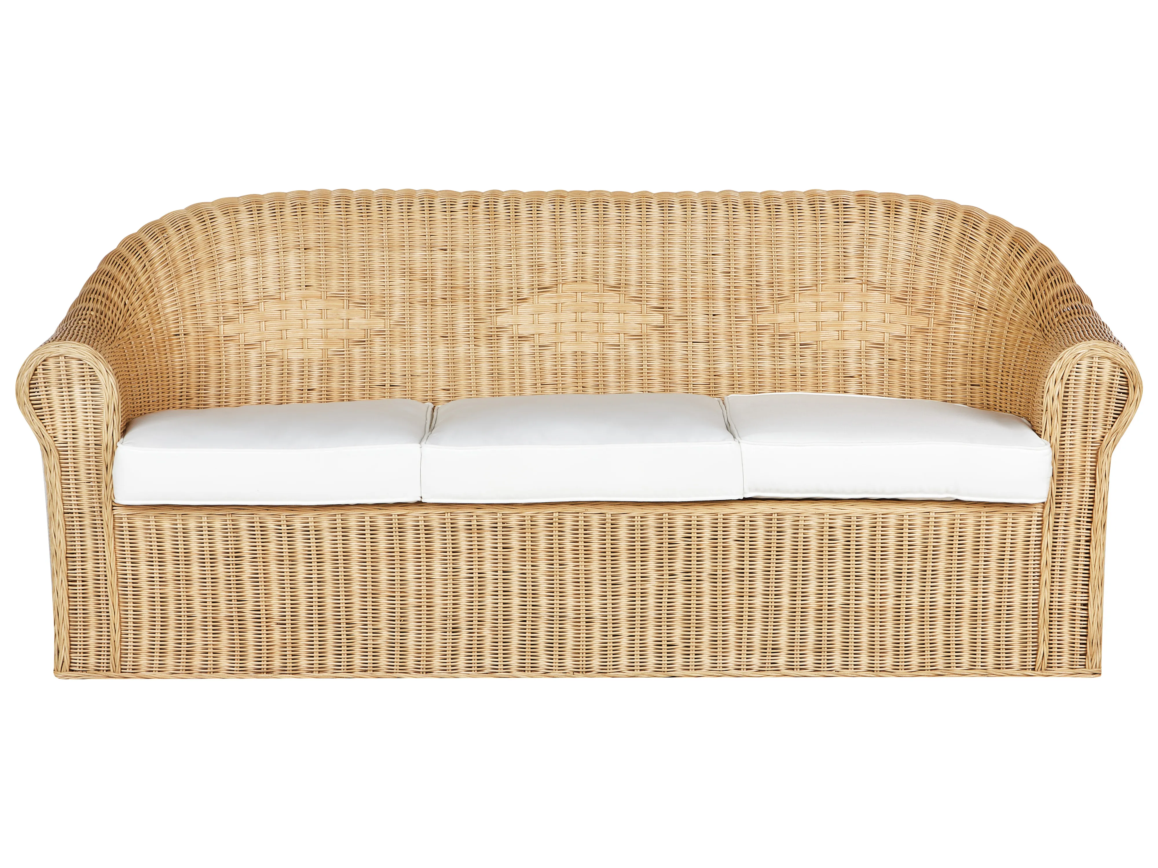 Loungeset met tafel 5-zits LIVADEIA Rotan Natuurlijk