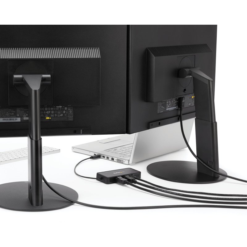 StarTech.com Mini Dock USB 3.0 - Station d'Acceuil USB-A Double Écran avec Vidéo DisplayPort 4K 60Hz & Gigabit Ethernet - Câble 30 cm - Adaptateur USB 3.1 Gen 1 Type-A pour PC Portable