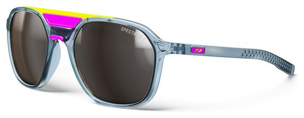 Lunettes Julbo Slack Cover - Spectron 4 - Bleu Translucide Brillant/Rose