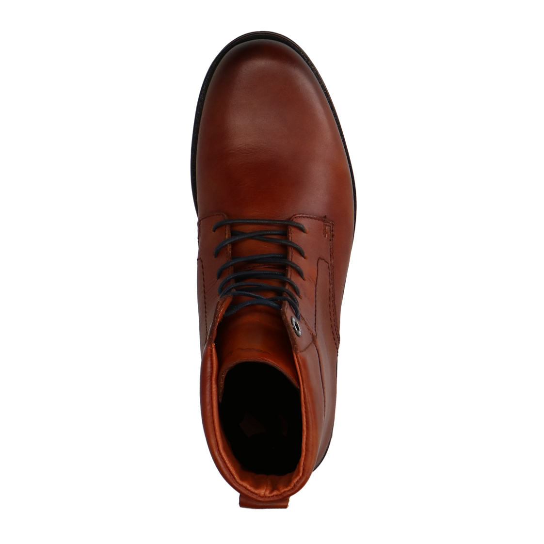 Cognac leren veterboots