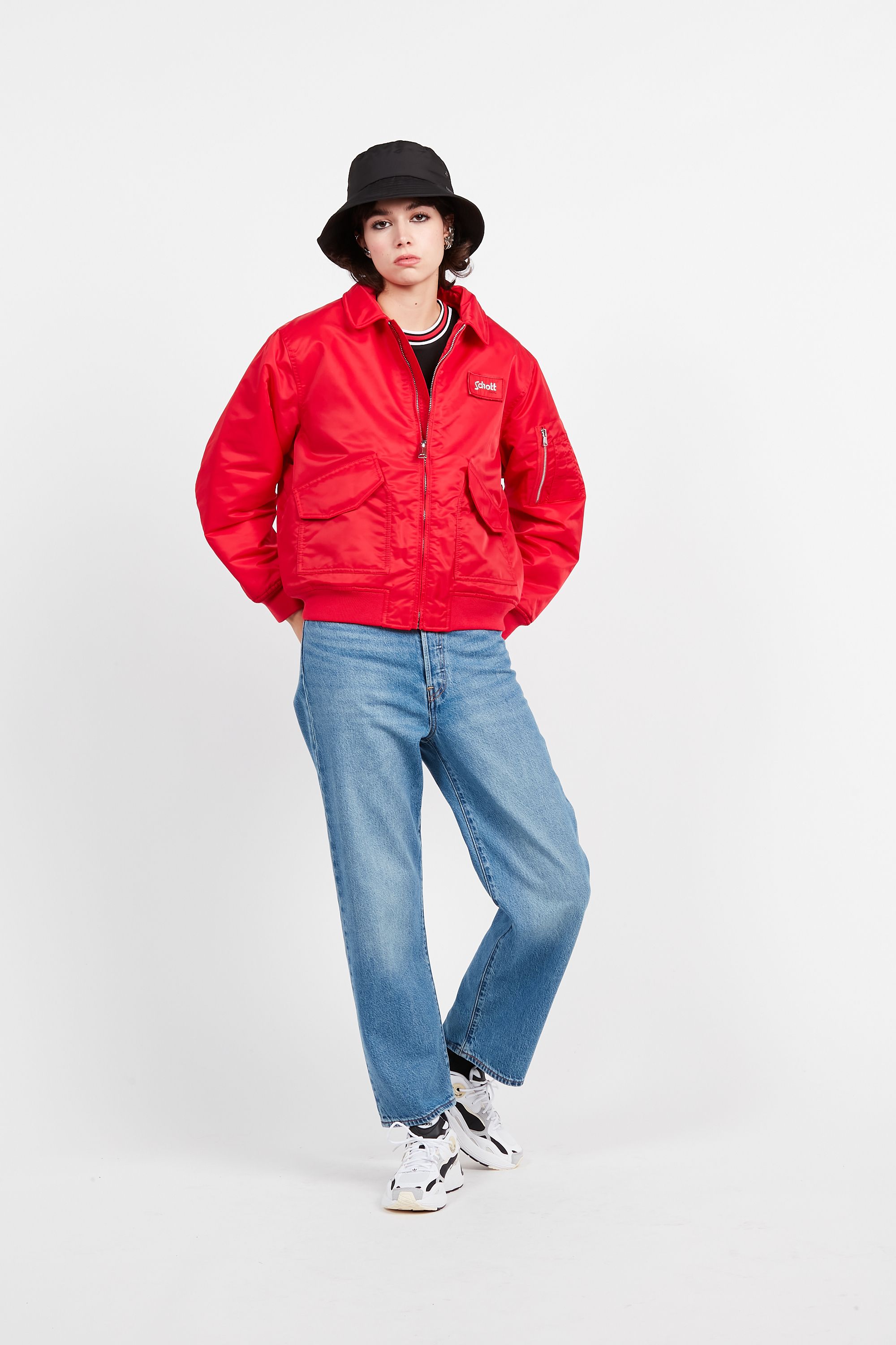 SCHOTT Blouson DANWRS Rouge
