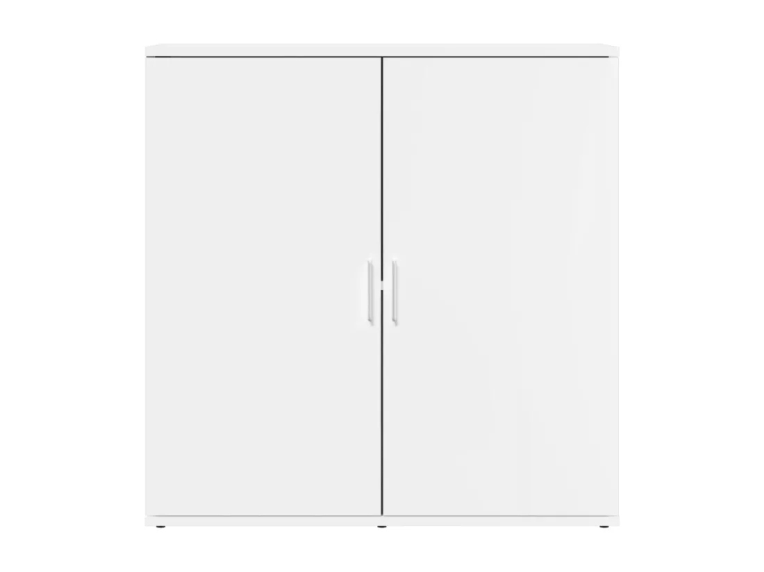 Buffets 2 pcs blanc 79x38x80 cm bois d’ingénierie
