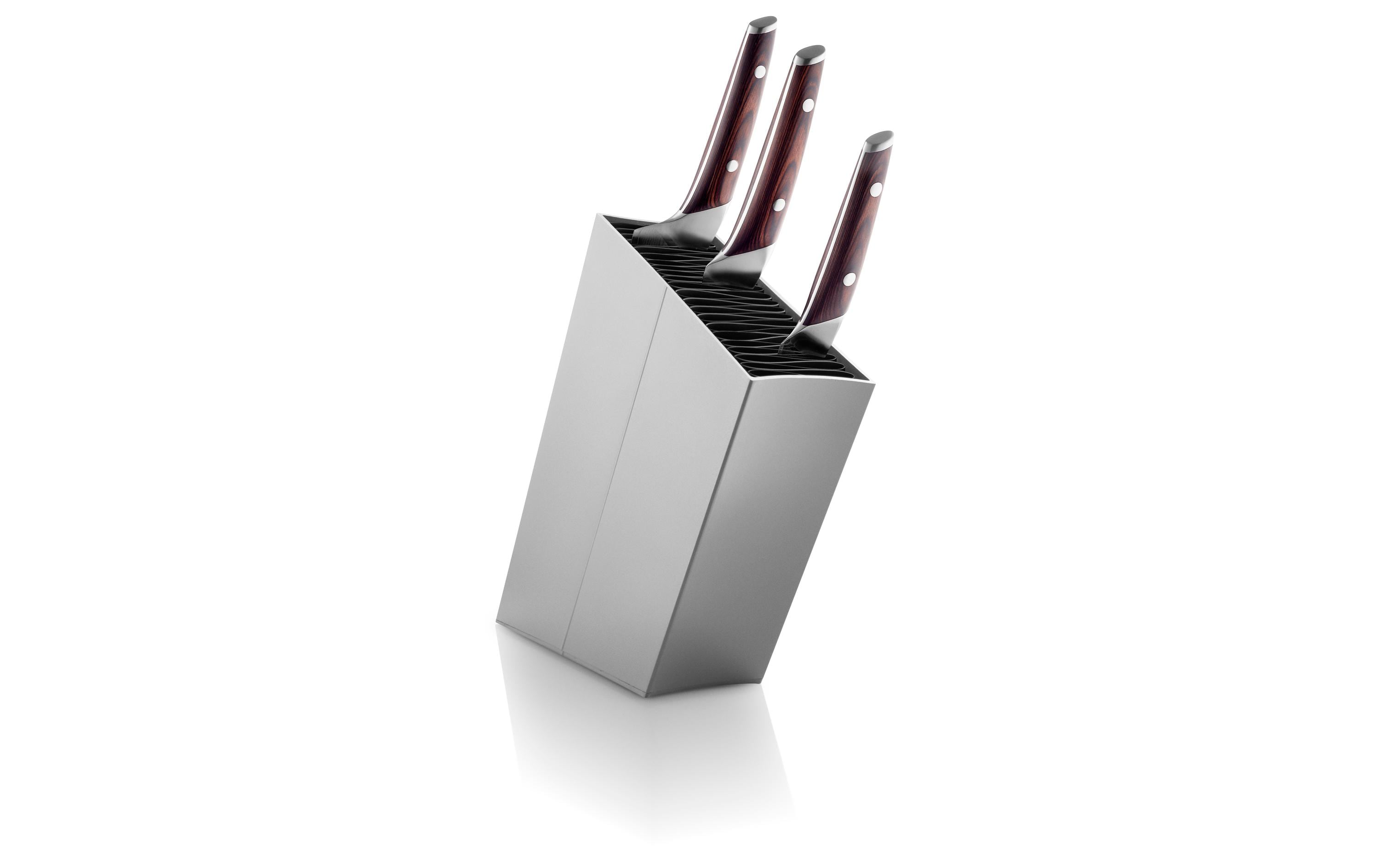 Messerblock SilberMesserblock aus Aluminium