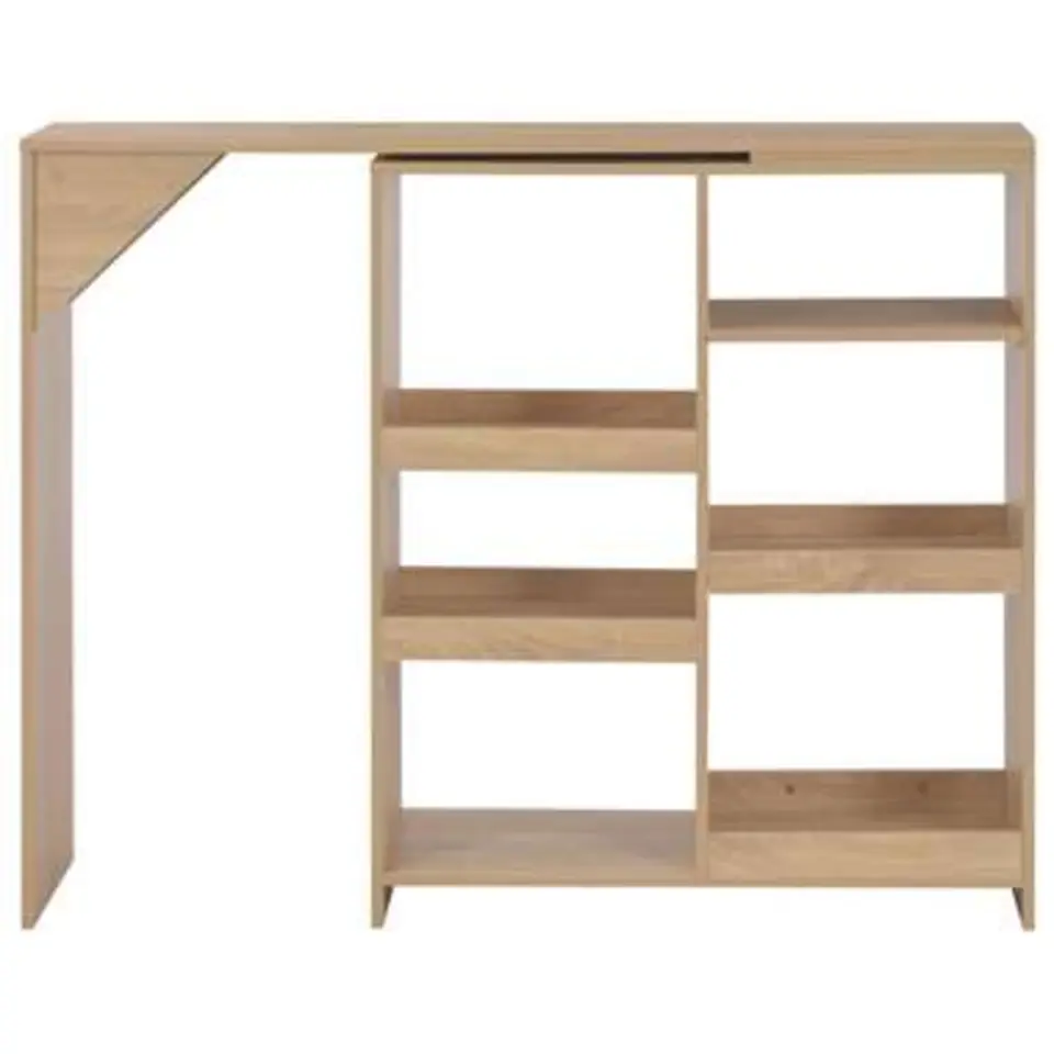 vidaXL - Bartafel - Bruin - Bewerkt hout