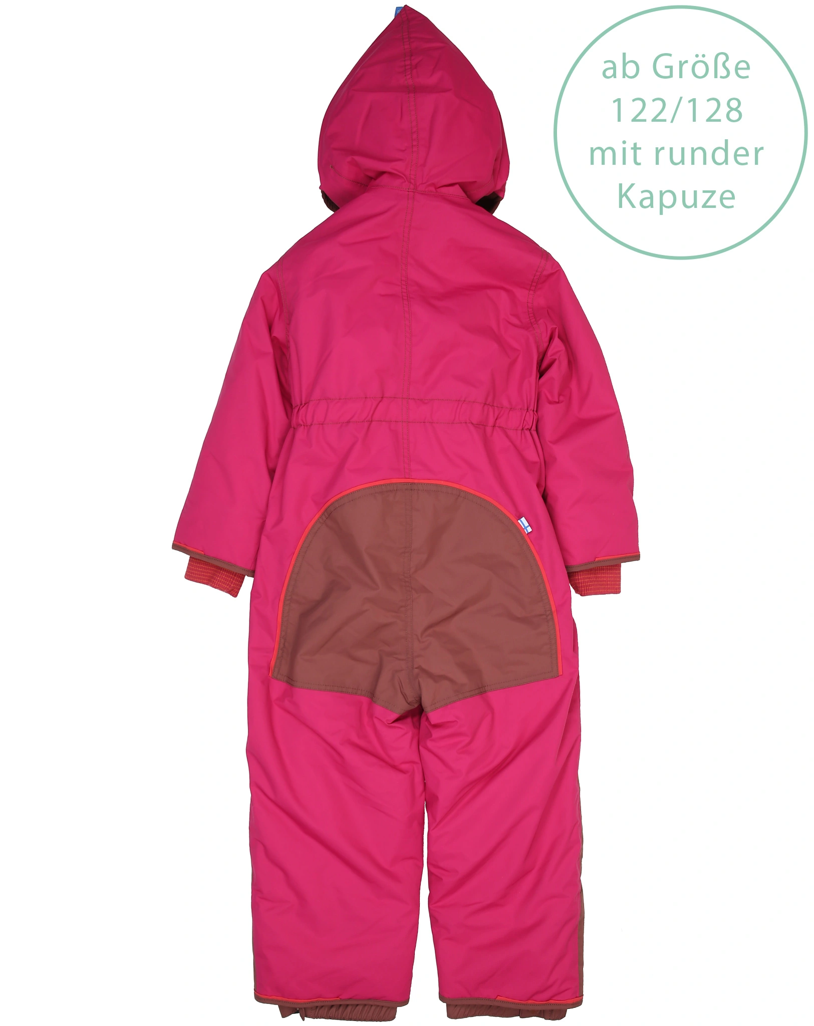 Winteroverall PIKKU WINTER SPORT mit Umschlagbündchen in raspberry/sable