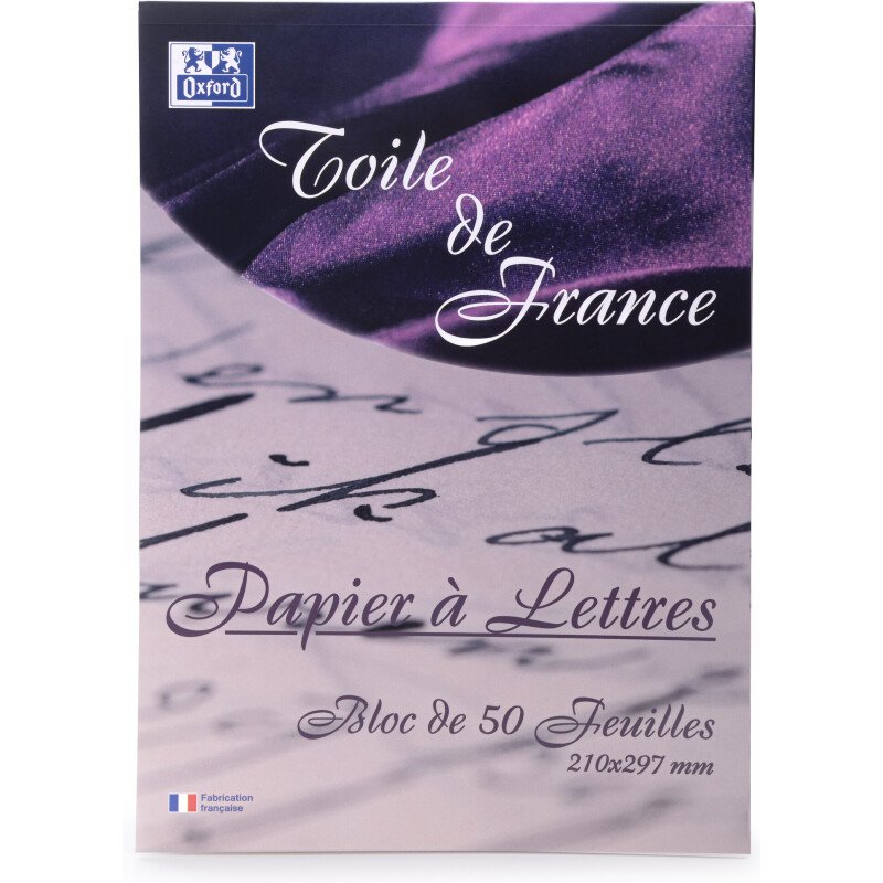 Bloc De Correspondance Toile De France Endosse 210X297 100P Optik P. Uni Blanc