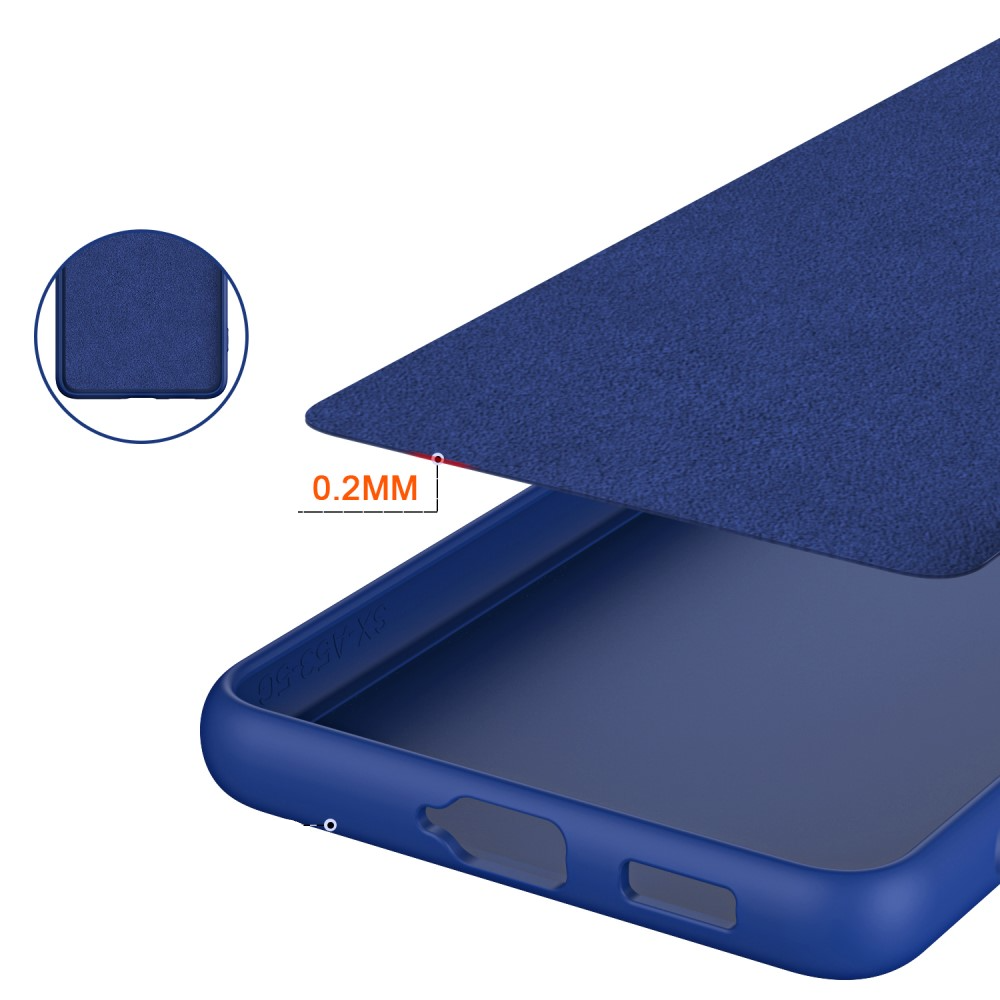 Samsung Galaxy S24 Ultra Gummi Case Schutzhülle mit Kameraschutz - Blau