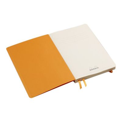 Rhodia Goalbook - Carnet souple A5 - 224 pages numérotées - petits carreaux - noir