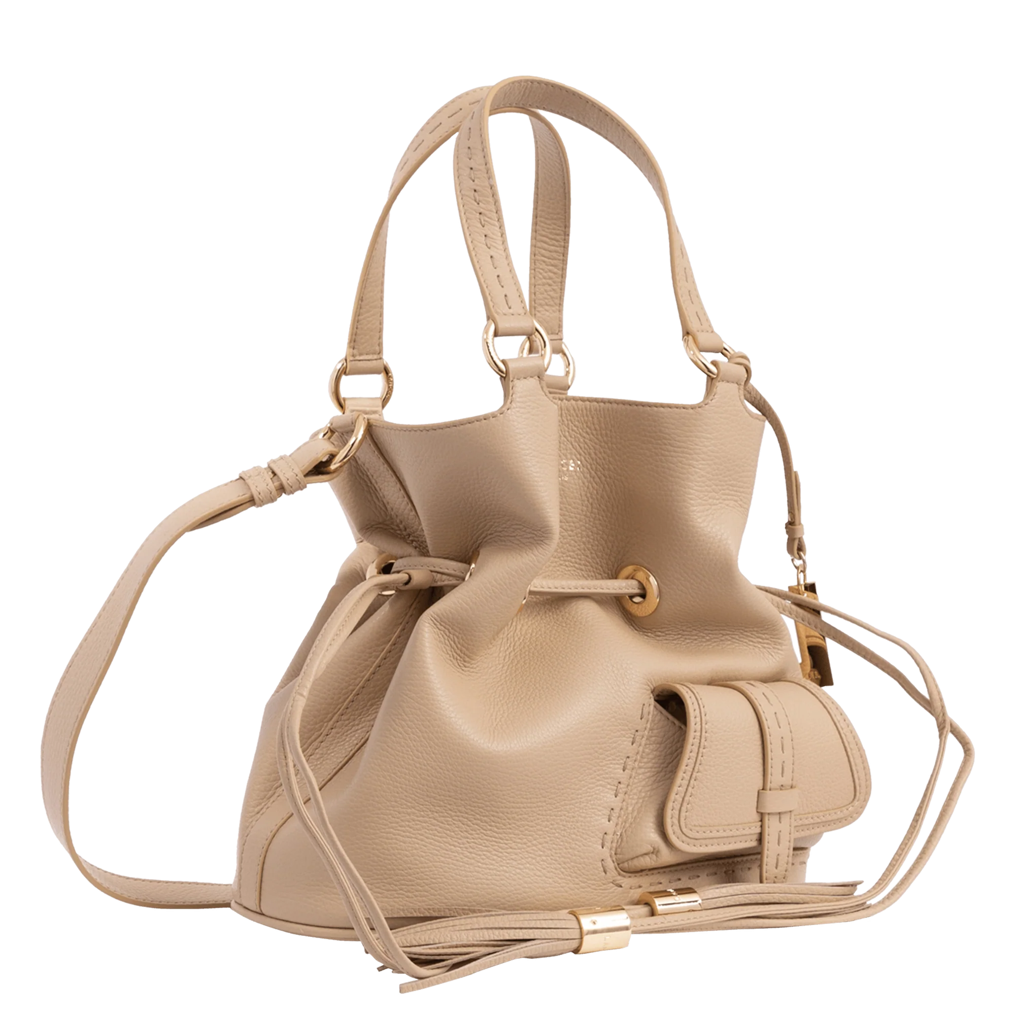 Sac seau M Premier Flirt de Lancel-Capuccino/Doré