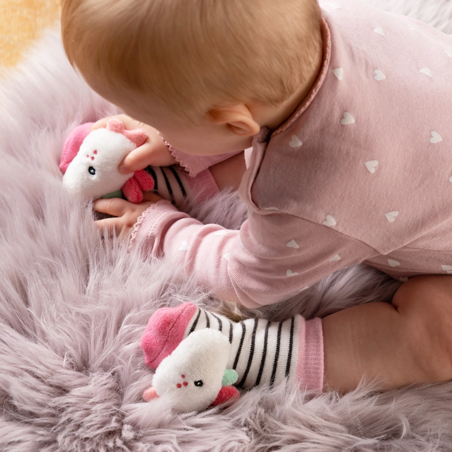 fehn® Rasselsocken Einhorn Aiko&Yuki
