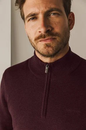 State Of Art Half Zip Trui Bordeaux 13124004-4900 kopen