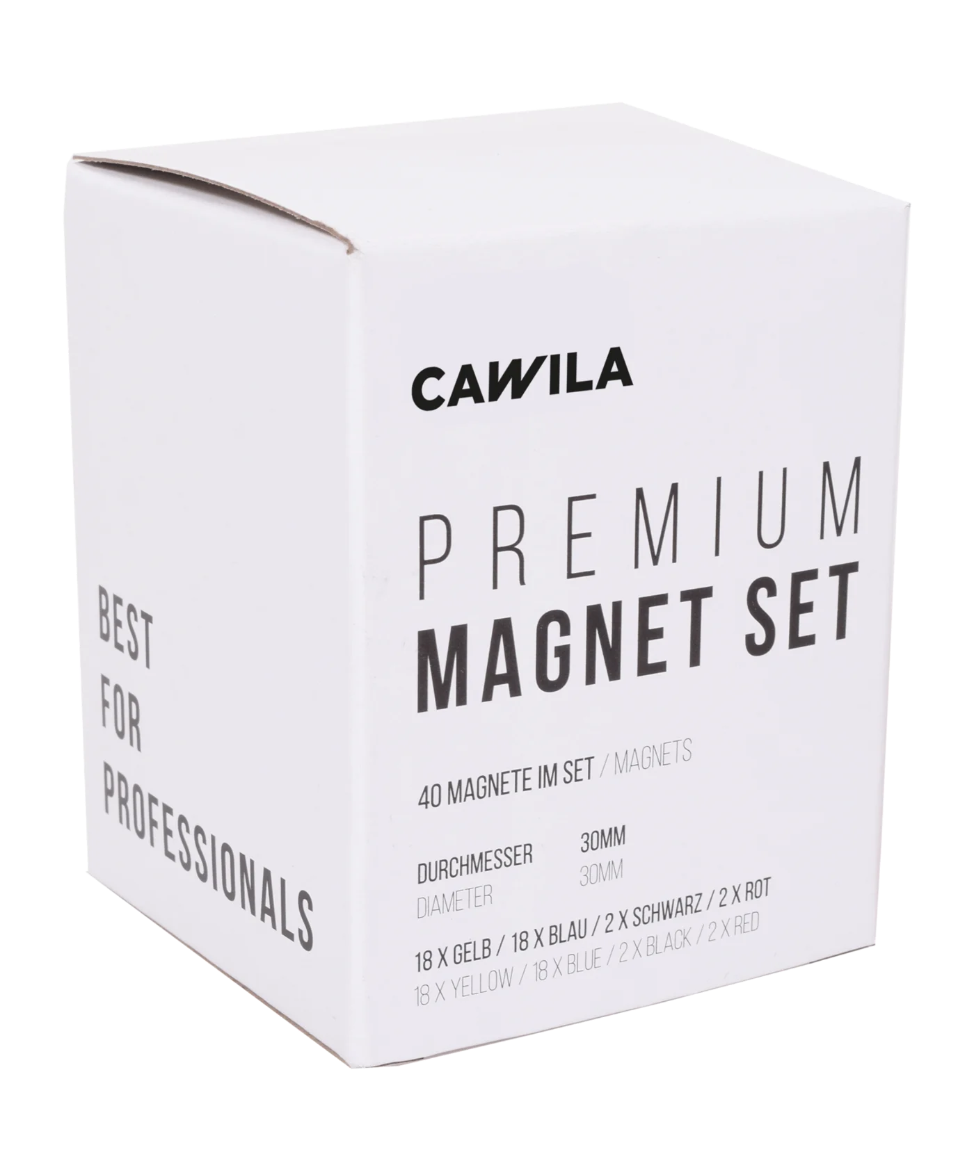 Cawila Premium Magnet Set 30mm Gelb Blau
