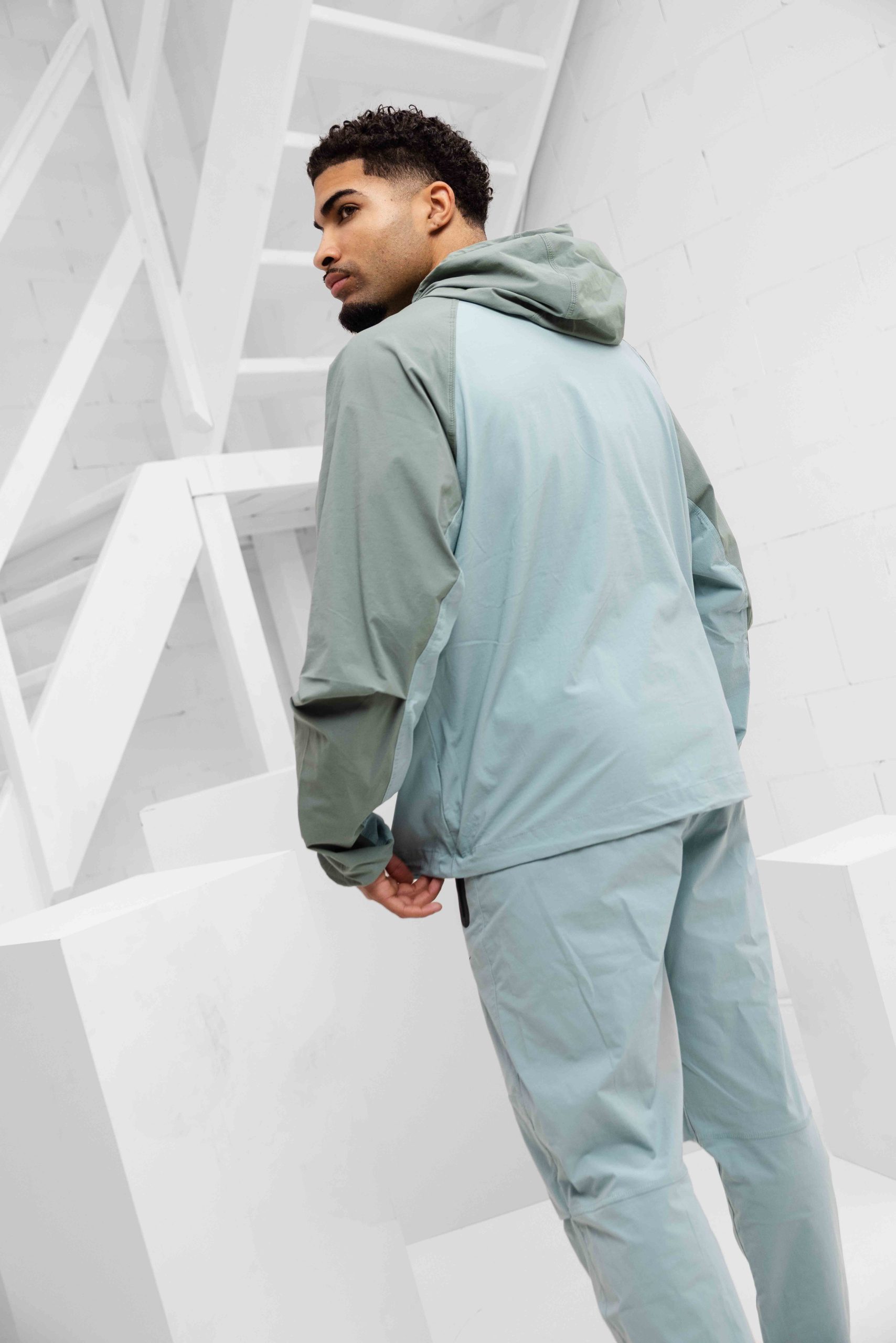 Nike Tech Woven Trainingspak Heren Lichtgroen
