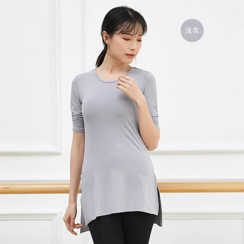 Cossita - Dans-T-shirt met elleboogmouwen en zijsplit