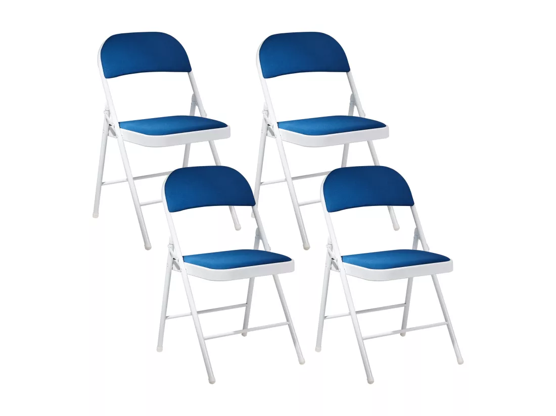 Lot de 4 chaises pliantes SPARKS Bleu