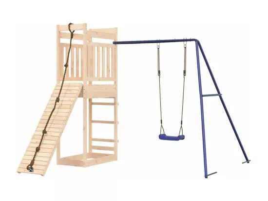 Aire de jeux d'extérieur bois de pin massif