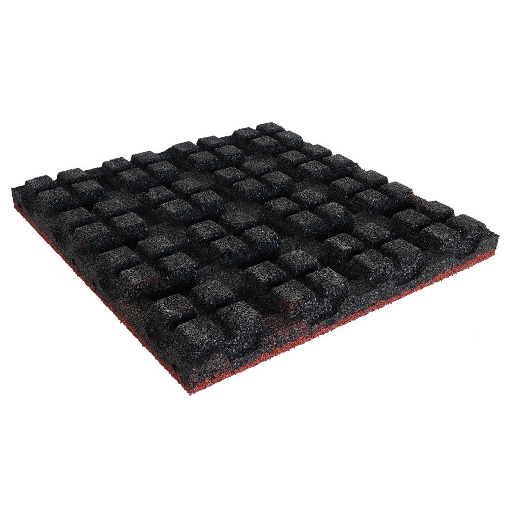 Rubbertegel 55 mm - 50 x 50 cm - Rood