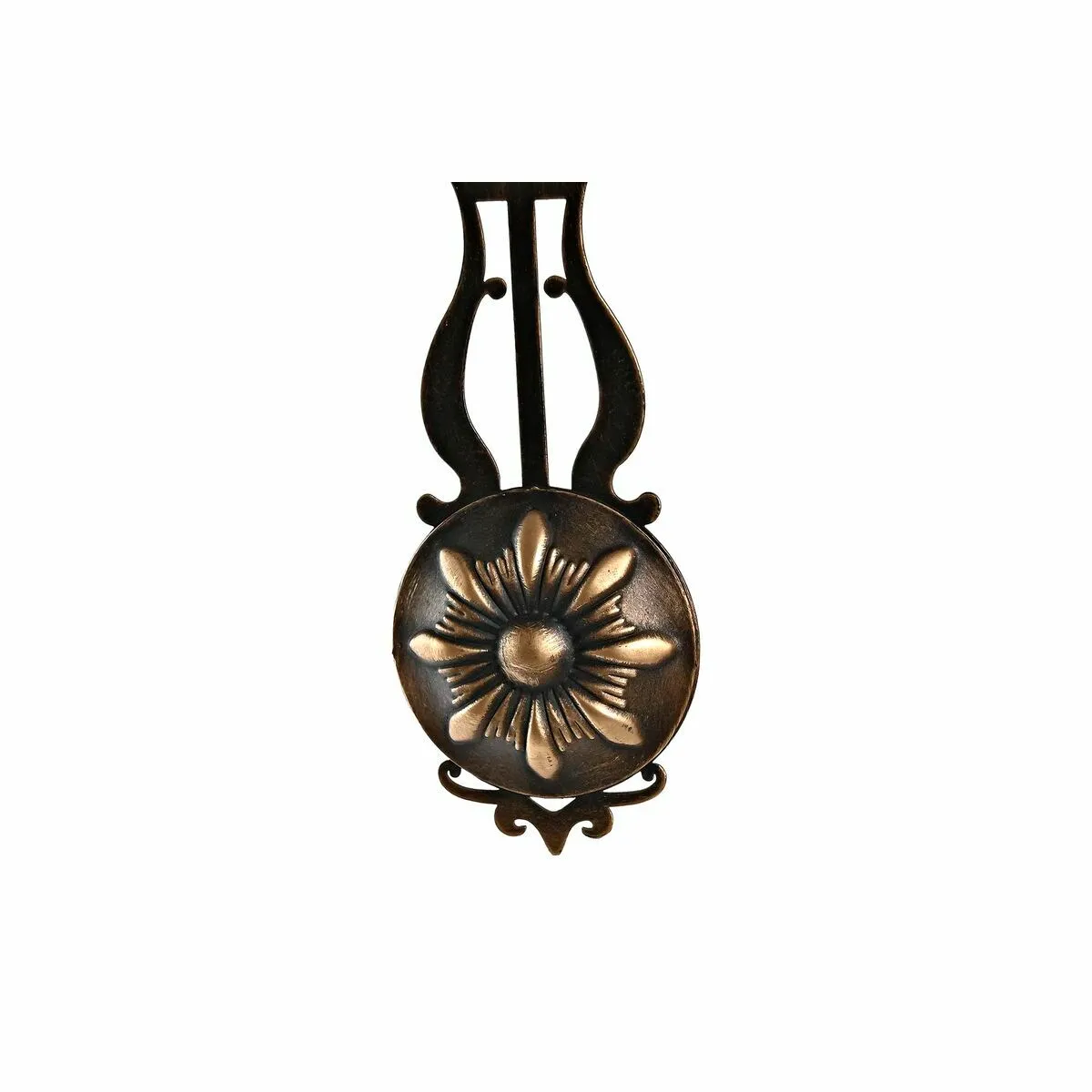 DKD Home Decor Horloge Murale Pendule - Verre Noir Doré