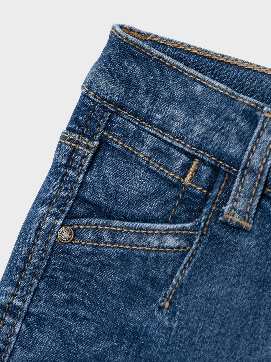 NAME IT bootcut jeans NMFPOLLY dark blue denim