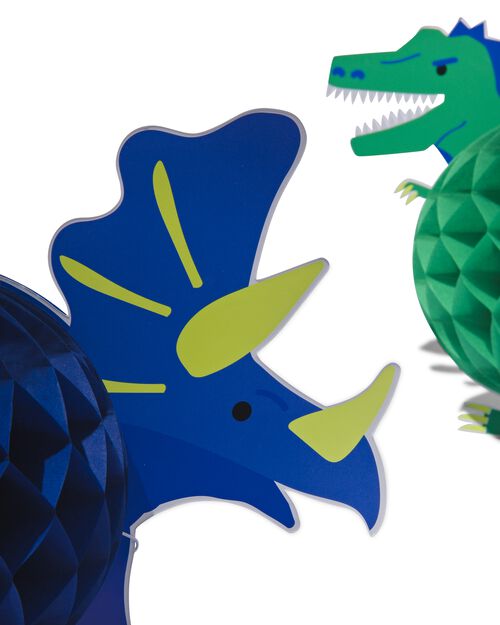 2 dinosaures en papier alvéolé