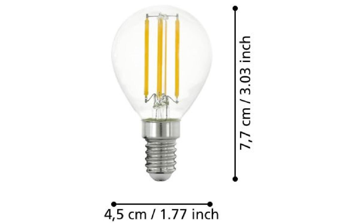 Lampe 4 W E14 WarmweissFilament LED-Glühbirne