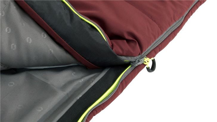 Outwell Contour Junior Schlafsack  170 x 70 cm rot