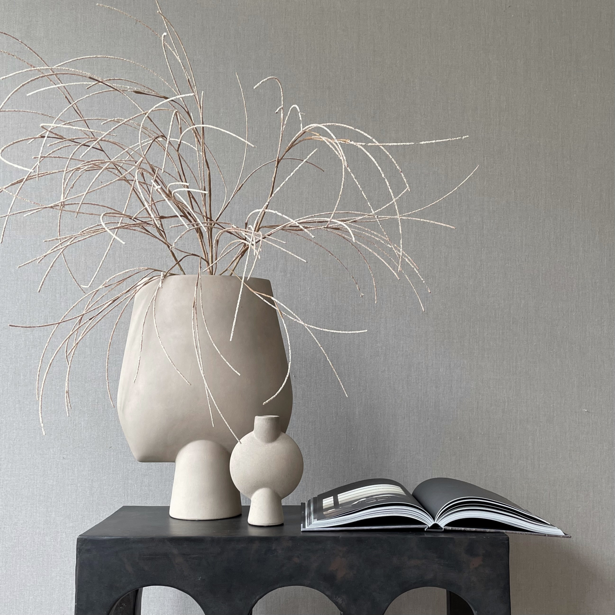 Vaas Sphere Square groot zand