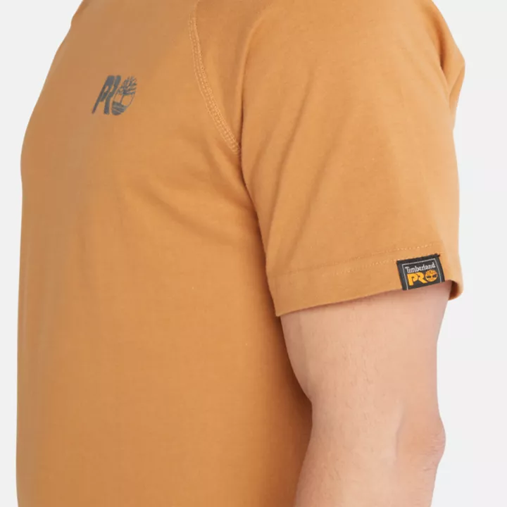 T-shirt à logo réfléchissant Timberland PRO Core pour homme en jaune foncé