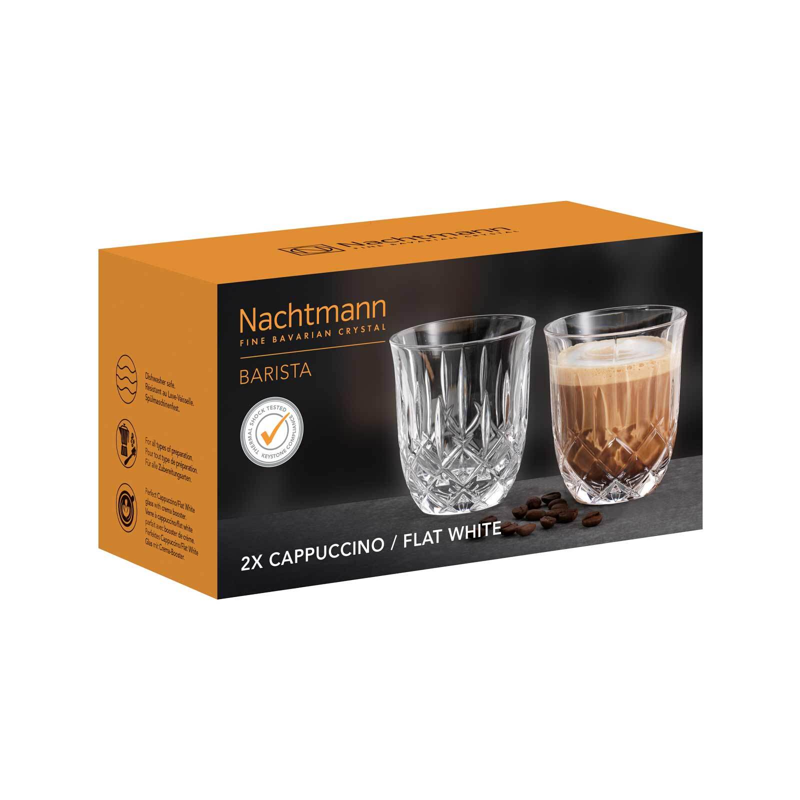 Nachtmann Cappuccino/Flat White Gläser Noblesse Barista 234 ml 2er Set