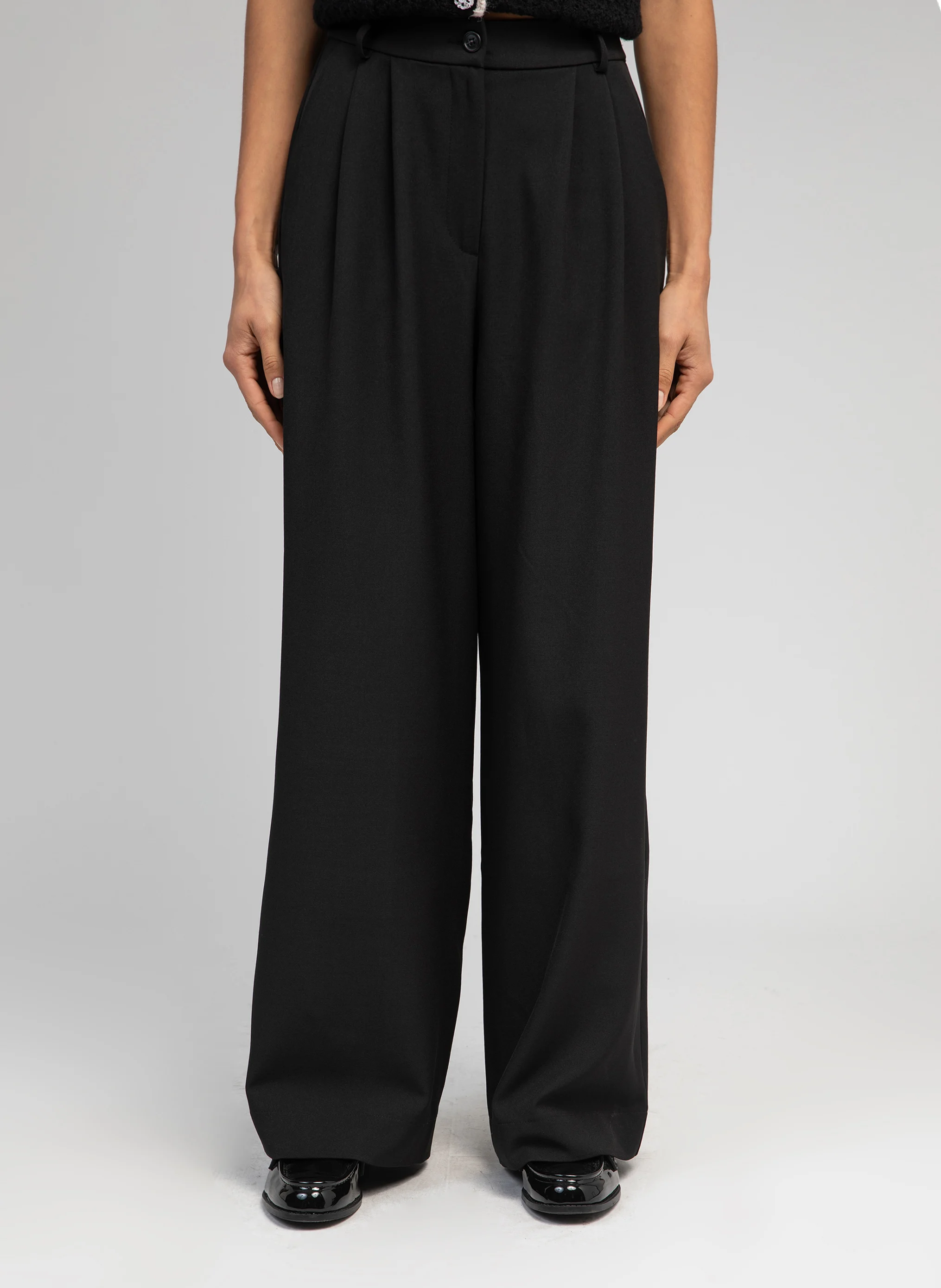 PEPINA - Pantalon large | Noir