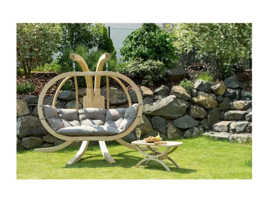 Canapé suspendu Globo royal Taupe - coussin imperméable
