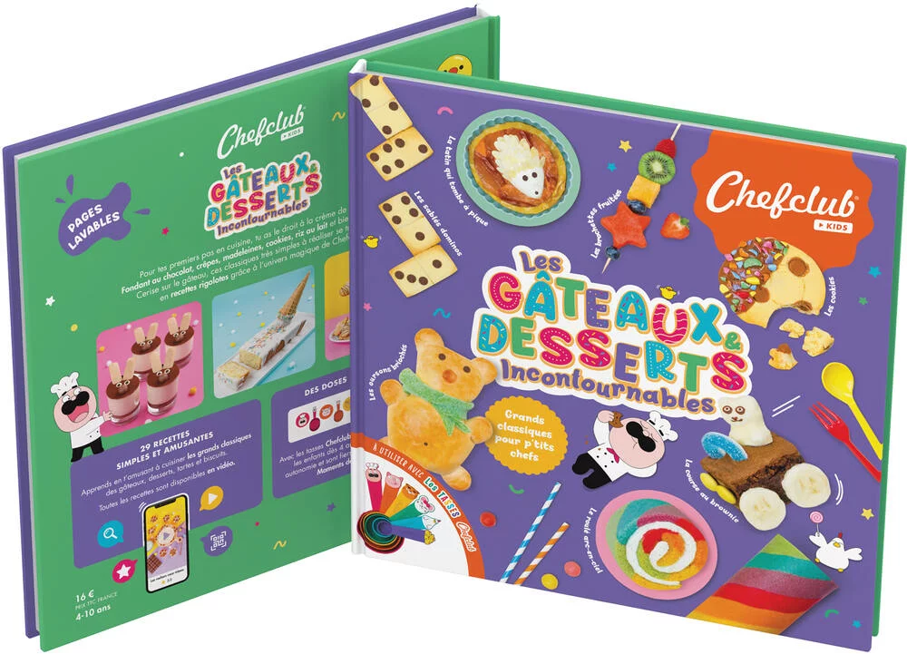 CHEFCLUB - LIVRE KIDS LES GATEAUX & DESSERTS INCONTOURNABLES