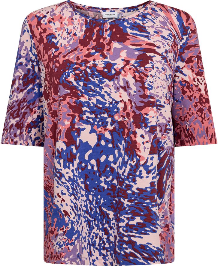 Gerry Weber T-SHIRT 1/2 SLEEVE Blue/red/orange print