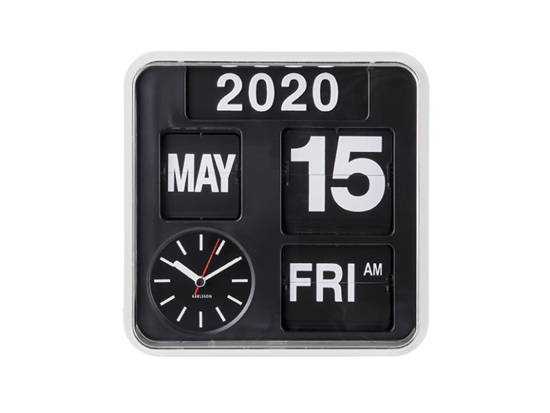Wall Clock Mini Flip KA5364GR Green