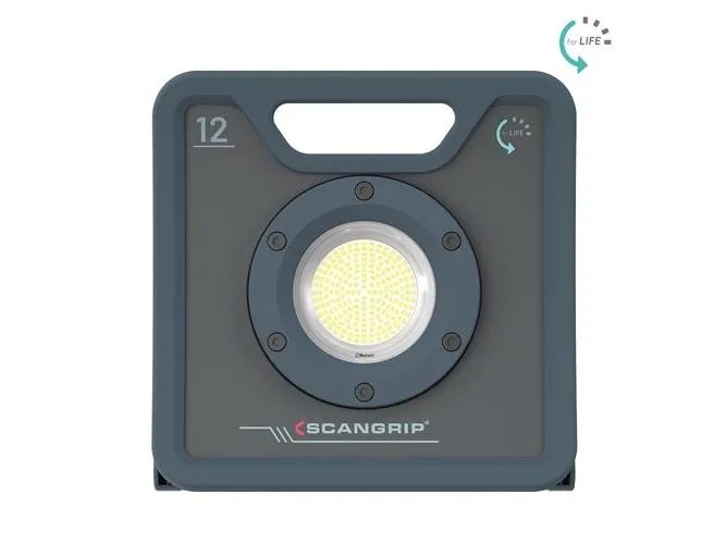 Robust LED-arbejdslampe 12000 lm BLUETOOTH 81 W Scangrip NOVA 12 forLIFE 03.6206