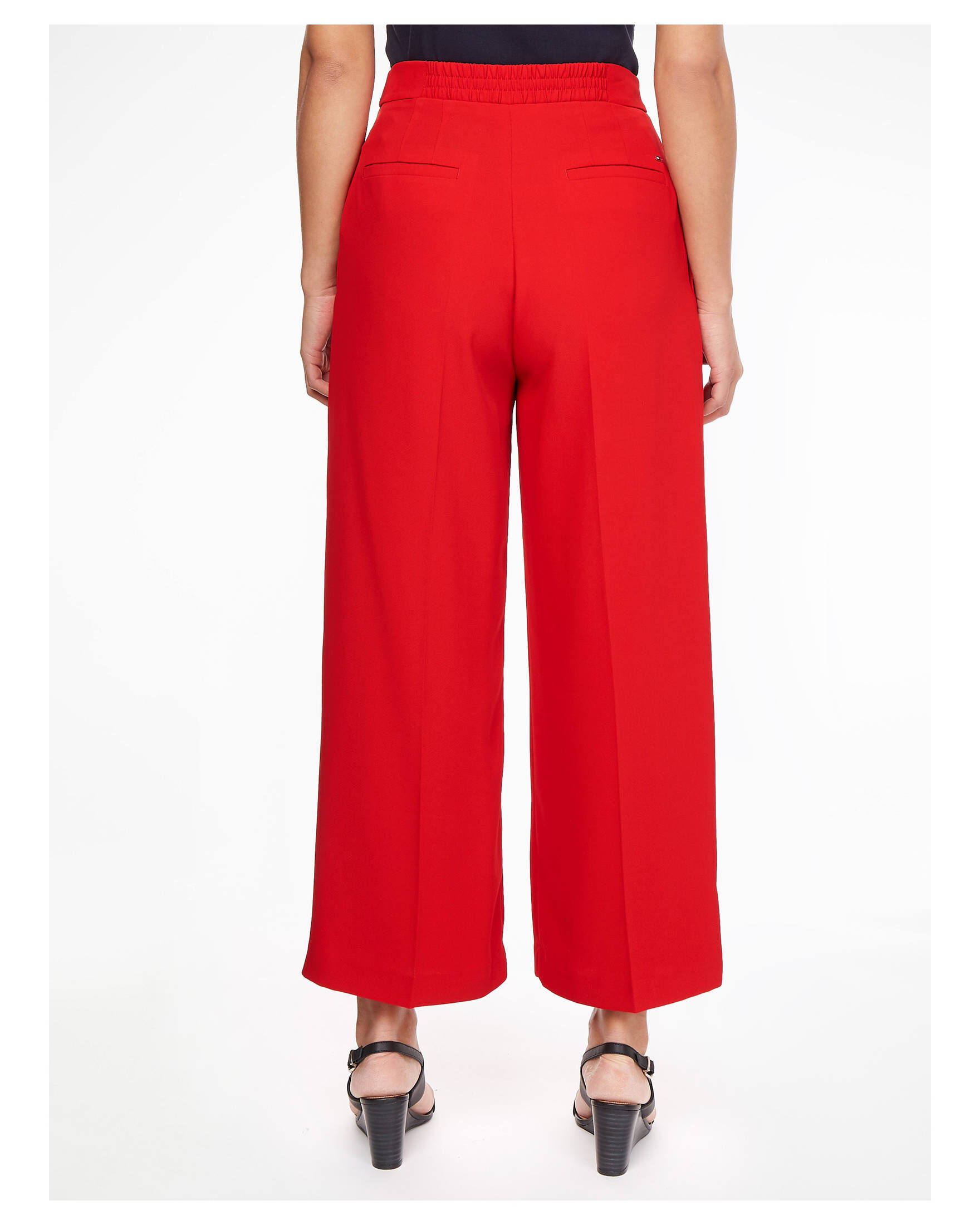 Tommy Hilfiger| Damen Hose FLUID TWILL WIDE LEG CROP PANT