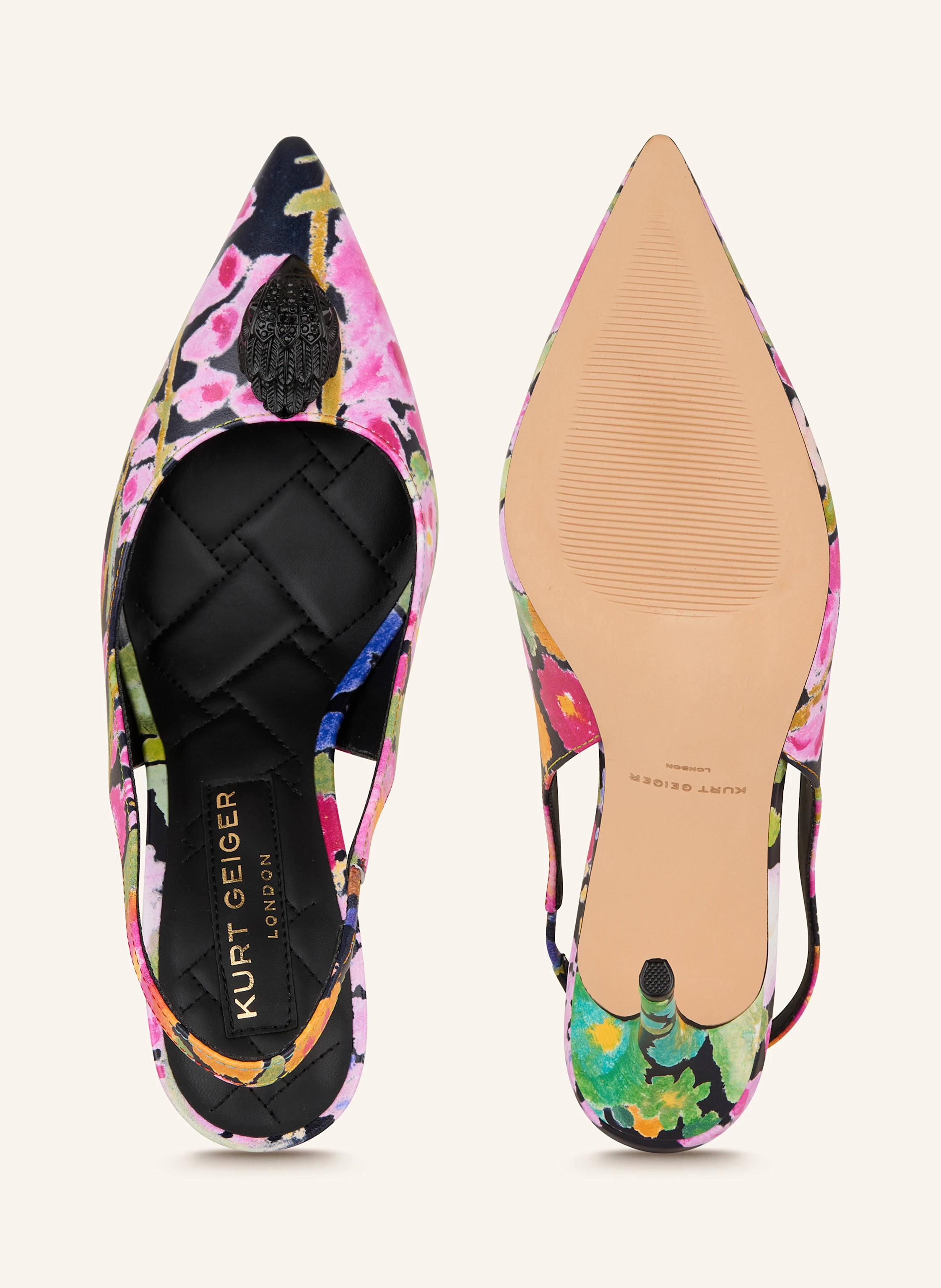 KURT GEIGER Slingpumps BELGRAVIA mit Schmucksteinen