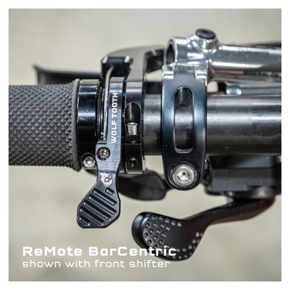 Commande de Tige de Selle Wolf Tooth ReMote BarCentric (Sans Câble/Sans Gaine) Noir