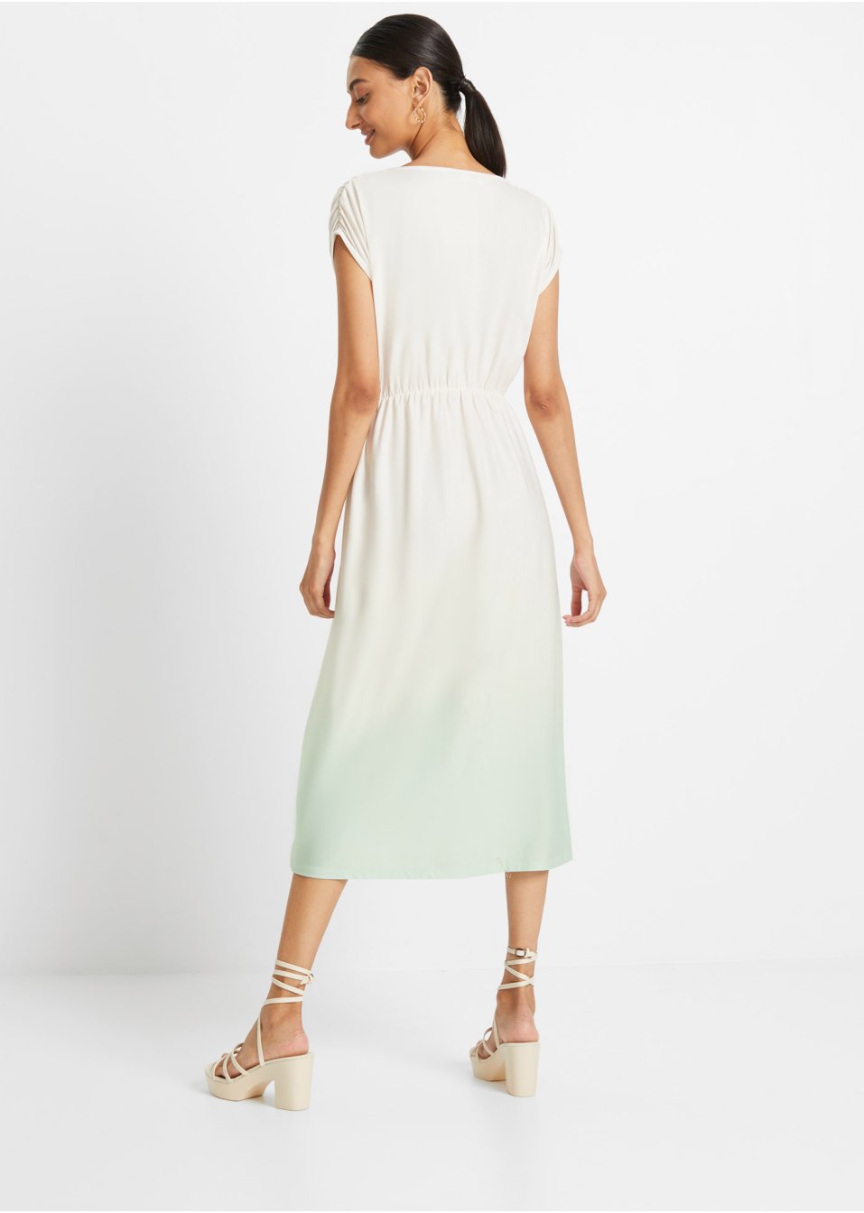 Robe en jersey avec dégradé de couleur