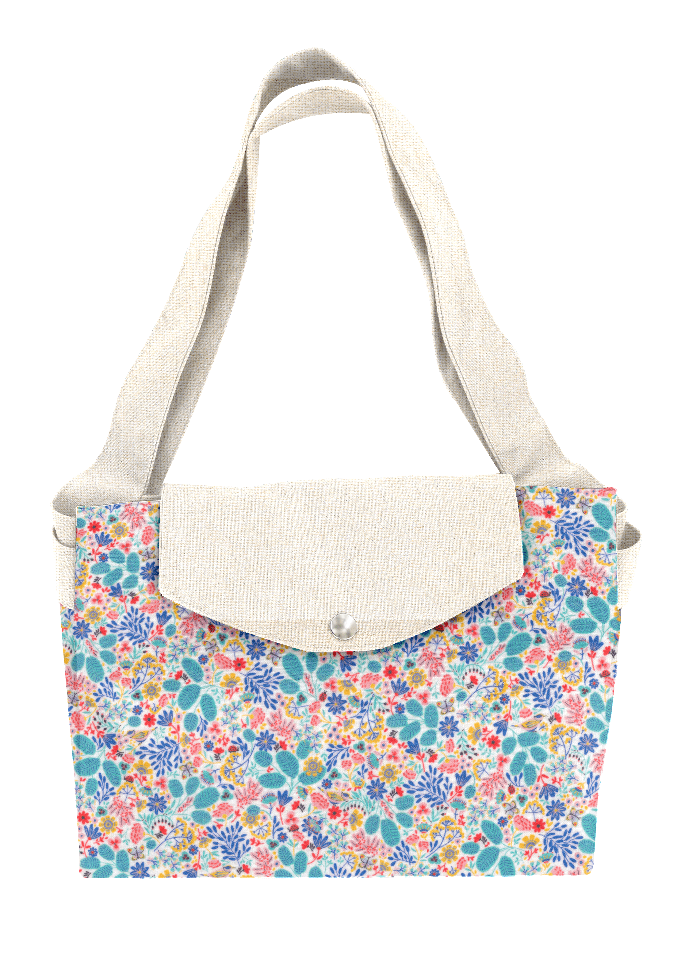 Sac Cabas Grand Champêtre Bleuté