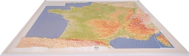 IGN - RELIEF DE LA FRANCE 1 1 160 000 92x102
