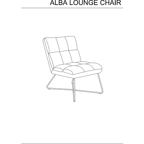 Alba loungestol - mørkegrå