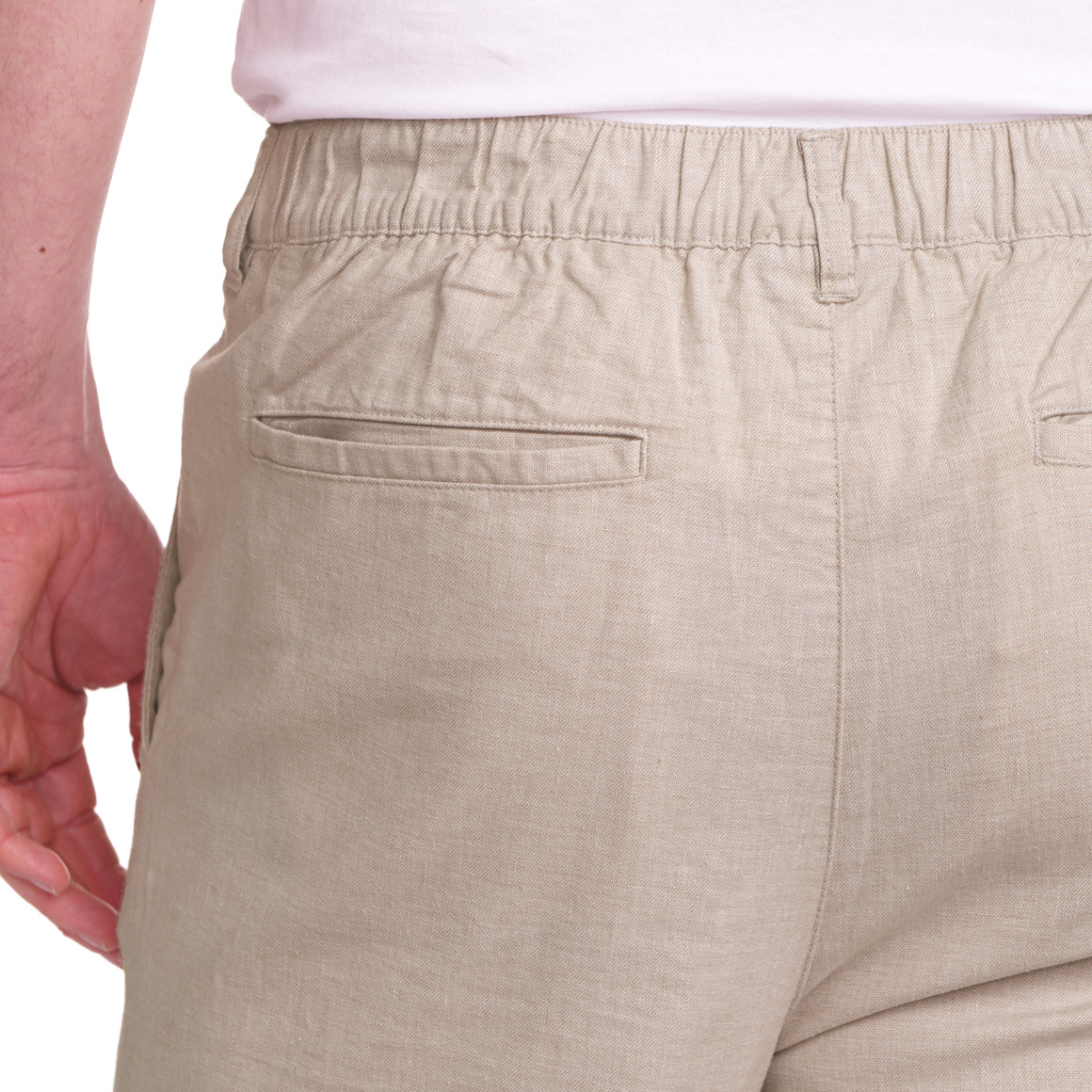VanVaan Herren Hose  mit Leinen beige
