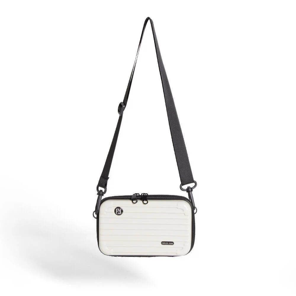Sac à main valise avec bandoulière amovible noir 18x7xH11cm